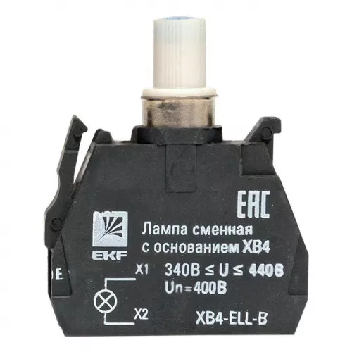 Лампа сменная с основанием XB4 син. 400В PROxima EKF XB4-ELL-B фото 4