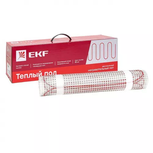 Комплект "Теплый пол" (мат) двухжил. "Уют" 3кв.м 450Вт Proxima EKF nm2-450-3 фото 2