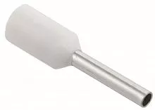 Наконечник-гильза изол. Е7508 0.75кв.мм бел. (уп.100шт) IEK UGN10-C75-02-08