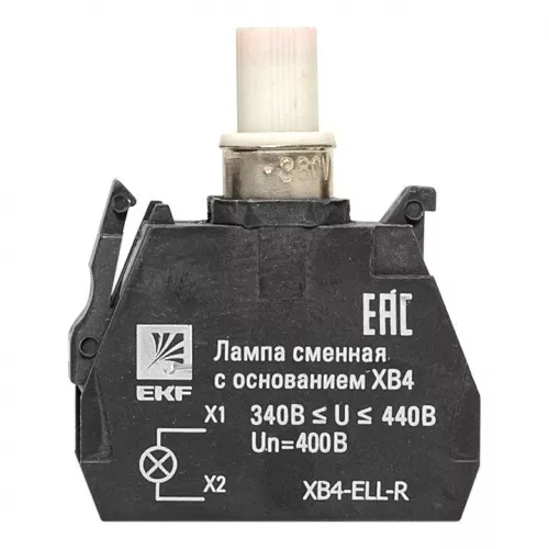 Лампа сменная с основанием XB4 красн. 400В PROxima EKF XB4-ELL-R фото 4