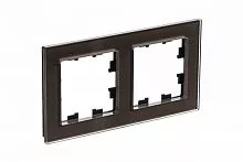 Рамка 2-м AtlasDesign Nature стекло мокко SchE ATN320602
