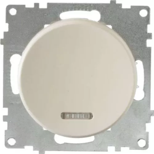 Механизм выключателя 1-кл. СП Florence 10А IP20 с подсветкой беж. 1E31701301 OneKeyElectro 2172801