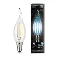 Лампа светодиодная Black Filament Свеча на ветру E14 5Вт 4100К Gauss 104801205