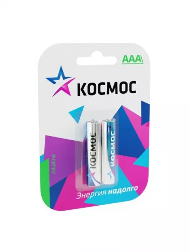 Элемент питания алкалиновый LR LR03 BP-2 (блист.2шт) Космос KOCLR032BL