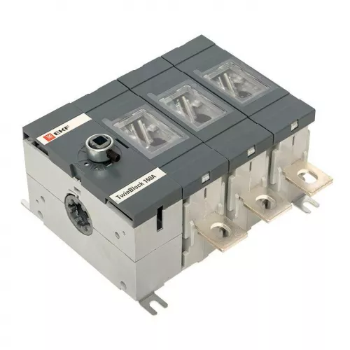 Рубильник 3п 160А без рукоятки управления TwinBlock PROxima EKF tb-s-160-3p фото 5