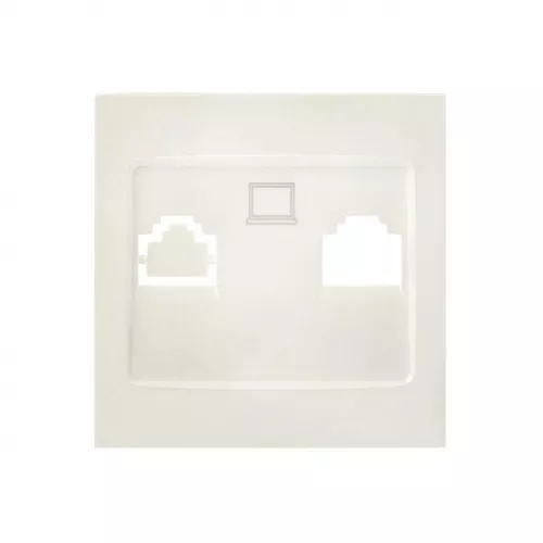 Панель лицевая Валенсия для 1-м розетки RJ45 жемчуж. PROxima EKF ESK01-L-035-50 фото 3