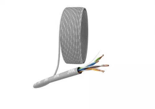 Кабель витая пара U/UTP кат.5e 4х2х24AWG solid CU PVC сер. 305м (м) Эра Б0044429
