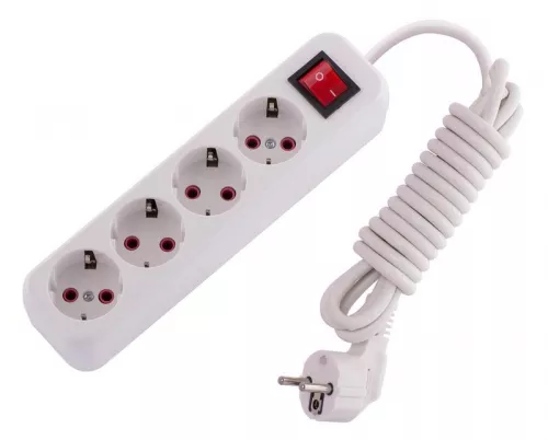 Удлинитель 4х3м с заземл. 16А IP20 с выкл. LEZARD 720-0403-402