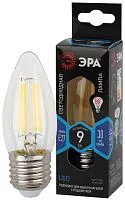 Лампа светодиодная филаментная F-LED B35-9w-840-E27 B35 9Вт свеча E27 нейтр. бел. ЭРА Б0046997