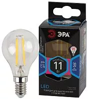 Лампа светодиодная филаментная F-LED P45-11w-840-E14 P45 11Вт шар E14 нейтр. бел. ЭРА Б0047014