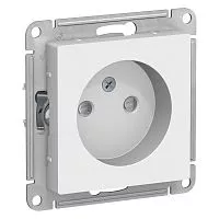 Механизм розетки 1-м СП AtlasDesign 16А без заземл. защ. шторки бел. SchE ATN000149