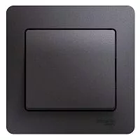 Выключатель 1-кл. СП Glossa 10А IP20 (сх. 1) 10AX в сборе графит SchE GSL001312