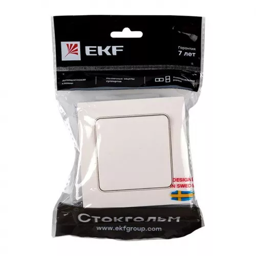 Выключатель 1-кл. Стокгольм 10А бел. PROxima EKF EXV10-021-10 фото 7