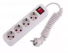 Удлинитель 4х2м с заземл. 16А IP20 с выкл. LEZARD 720-0402-402