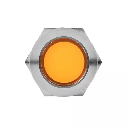 Лампа сигнальная S-Pro67 19мм желт. 230В EKF s-pro67-331 фото 4