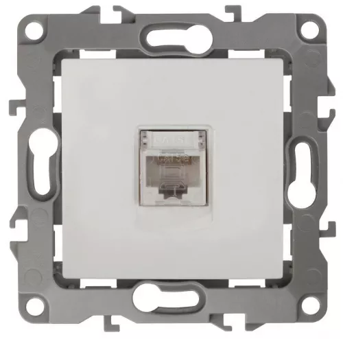 Розетка информационная RJ45 12-3107-01 бел. ЭРА Б0014723