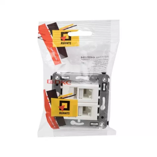 Розетка 2-м RJ-45 СП кат.6 Avanti "Белое облако" DKC 4400294 фото 5 Розетка 2-м RJ-45 СП кат.6 Avanti "Белое облако" DKC 4400294 фото 5