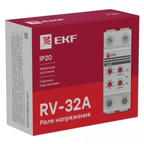 Реле напряжения RV-32A (сквозное подкл.) EKF rv-32a фото 3