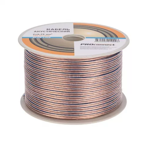 Кабель Stereo 2х0.75 BLUE LINE бухта (м) PROCONNECT 01-6204-6 фото 2 Кабель Stereo 2х0.75 BLUE LINE бухта (м) PROCONNECT 01-6204-6 фото 2