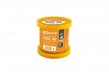 Припой ПОС 40, трубка с канифолью, ГОСТ 21931-76, Ø1 мм, 200 г, катушка, серия "Алмаз" TDM