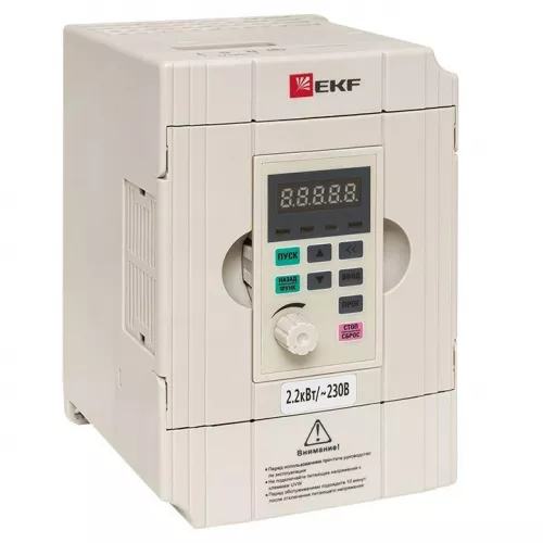 Преобразователь частоты 2.2/4кВт 1х230В VECTOR-100 PROxima EKF VT100-2R2-1B Преобразователь частоты 2.2/4кВт 1х230В VECTOR-100 PROxima EKF VT100-2R2-1B