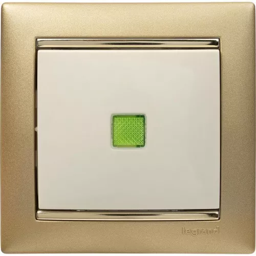 Механизм выключателя 1-кл. СП Valena 10А IP31 250В с зел. индикацией сл. кость Leg 774310 фото 13