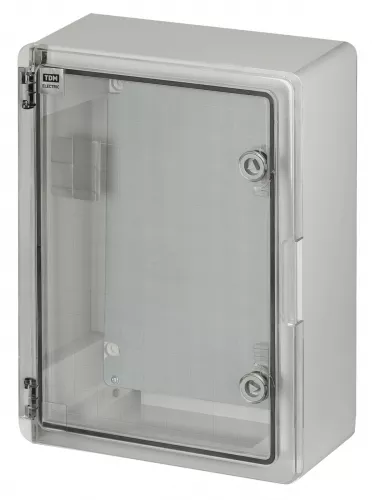 Бокс пластиковый ЩМП-0-3, прозр., крышка ABS, IP65, -45 до +75 С, навесной, (400x300x170) TDM фото 2