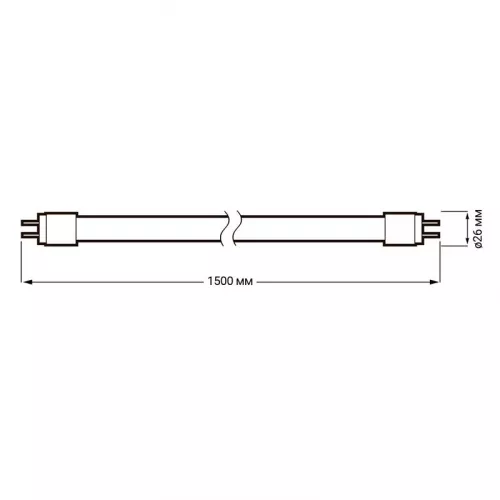 Лампа светодиодная PLED T8-1500GL 24Вт линейная 4000К бел. G13 2000лм 185-240В JazzWay 1032539 фото 5