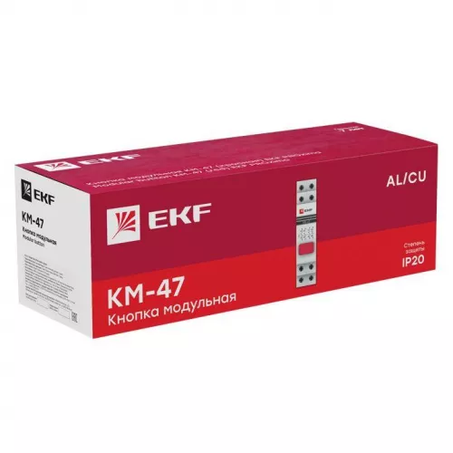 Кнопка модульная КМ-47 красная EKF mdb-47-red-pro фото 3