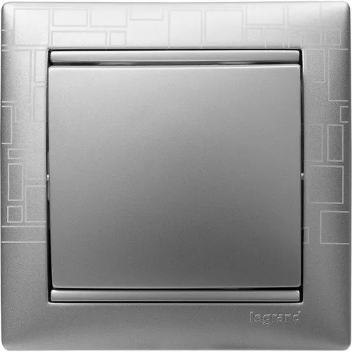 Механизм выключателя 1-кл. СП Valena 10А IP31 250В алюм. Leg 770101 фото 4