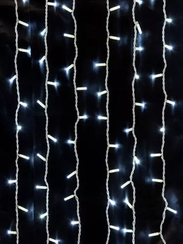 Гирлянда светодиодная "Занавес" 2х3м, 600LED, 6500К, бел. шнур, посл. подкл, IP65, 250 В, TDM фото 4 Гирлянда светодиодная "Занавес" 2х3м, 600LED, 6500К, бел. шнур, посл. подкл, IP65, 250 В, TDM фото 4