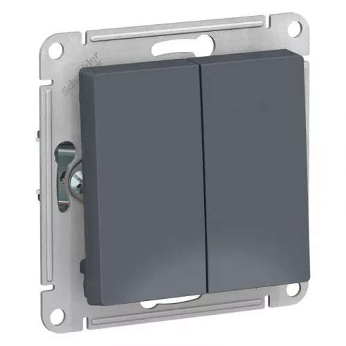 Механизм переключателя проходного 2-кл. СП AtlasDesign 10А IP20 (сх. 6/2) 10AX грифель SchE ATN000765