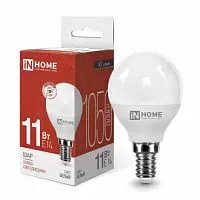 Лампа светодиодная LED-ШАР-VC 11Вт 230В E14 4000К 990лм IN HOME 4690612020594