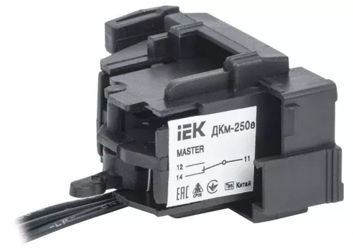 Контакт дополнительный ДКм-250е (ДКм-35) MASTER электрон. расцеп. IEK SVA31D-DK-1-02 Контакт дополнительный ДКм-250е (ДКм-35) MASTER электрон. расцеп. IEK SVA31D-DK-1-02