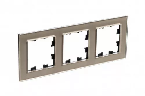 Рамка 3-м AtlasDesign Nature стекло шампань SchE ATN320503