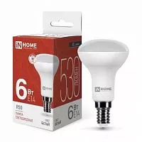 Лампа светодиодная LED-R50-VC 6Вт 230В E14 4000К 525лм IN HOME 4690612024264