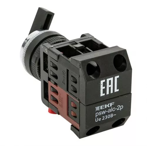 Переключатель  АLС-22 2P черн. NO+NC PROxima EKF psw-alc-2p фото 5