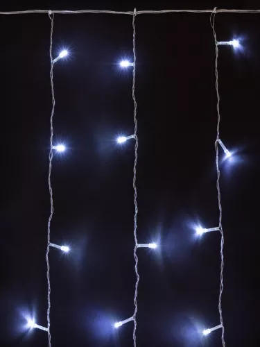 Гирлянда светодиодная "Занавес" 1,5х1,5 м, 168LED, белый, 8 режимов, 250 В, IP20, TDM фото 4 Гирлянда светодиодная "Занавес" 1,5х1,5 м, 168LED, белый, 8 режимов, 250 В, IP20, TDM фото 4