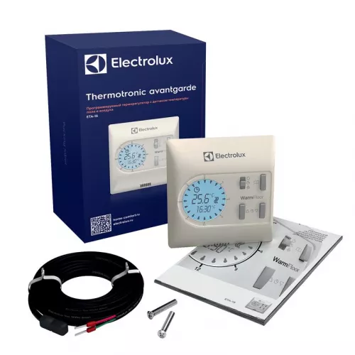 Термостат программируемый Basic ETA-16 16А датчик пола; датчик воздуха Electrolux НС-1017322 фото 2 Термостат программируемый Basic ETA-16 16А датчик пола; датчик воздуха Electrolux НС-1017322 фото 2