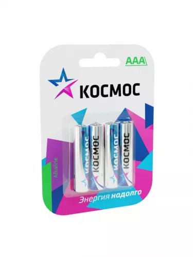 Элемент питания алкалиновый LR LR03 BP-4 (блист.4шт) Космос KOCLR034BL_classic