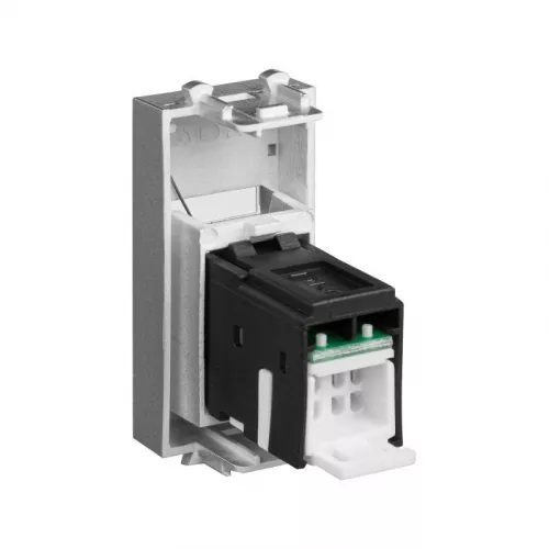Розетка компьютерная 1мод. кат.5e RJ-45 Avanti "Закаленная сталь" модульная DKC 4404461 фото 4