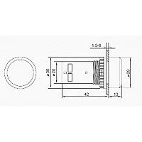 Кнопка EB22 возвратная зел. NO+NC 230 В Rexant 36-5531