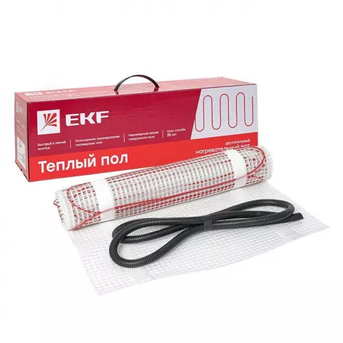 Комплект "Теплый пол" (мат) двухжил. "Уют" 3кв.м 450Вт Proxima EKF nm2-450-3 фото 5