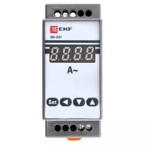 Амперметр цифровой AD-G31 на DIN однофазный EKF ad-g31 фото 4