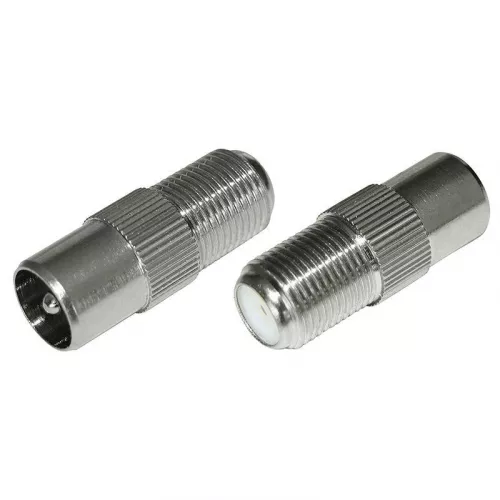 Переходник антенный гнездо F-штекер TV блист. Rexant 06-0025-A фото 4