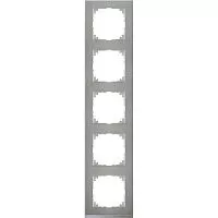 Рамка 5-м M-Pure Decor нерж. сталь/алюм. SchE MTN4050-3646
