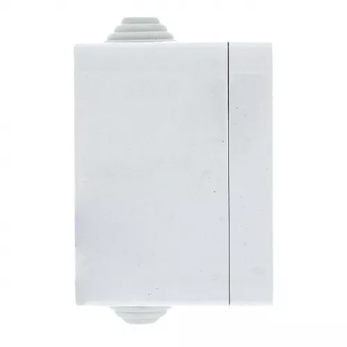 Розетка 1-м ОП Прага 10А IP44 без заземл. бел. EKF EKR10-022-10-44 фото 3