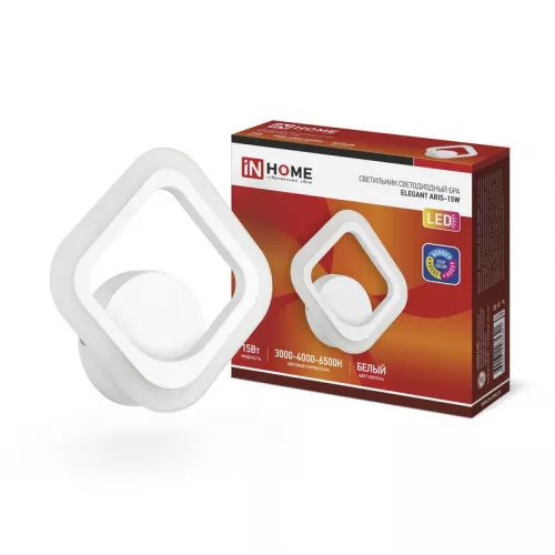Светильник бра светодиодный ELEGANT ARIS-15W 15Вт 230В 3000-4000-6500К 1050лм STEP COLOR IN HOME 4690612035321 Светильник бра светодиодный ELEGANT ARIS-15W 15Вт 230В 3000-4000-6500К 1050лм STEP COLOR IN HOME 4690612035321