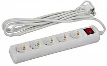 Удлинитель 5х 5м с заземл. с выкл. 16А ПВС 3х1 U-5es-5m-3x1 ЭРА Б0028383