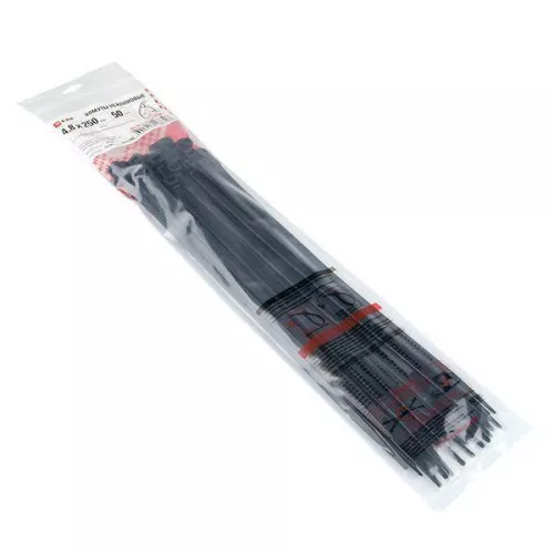Хомут P6.6 4.8x250 FlexLock стандартный черн. (уп.50шт) PROxima EKF plc-fl-ctsb-4.8x250-r фото 2
